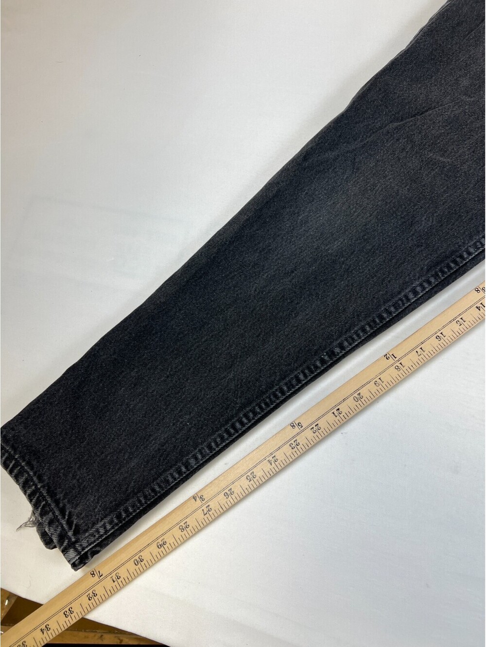 Vintage 94'  Levis 550 Jeans Men 34x32 Relaxed Fit Tapered Leg Black Made in USA - Picture 8 of 9